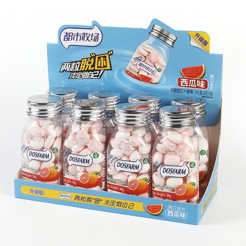 Watermelon Flavor Sugar Free Mint Candy Compressed 12 Months Shelf Life