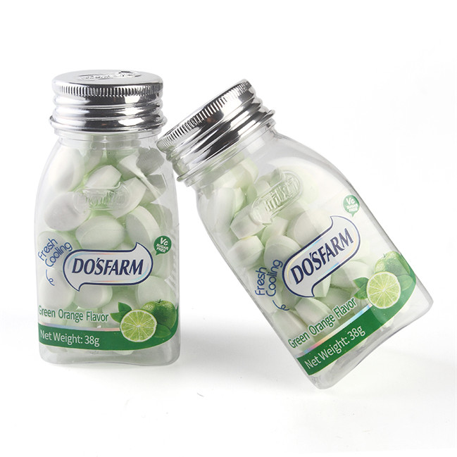 38 Grams Healthy Hard Candy Without Sugar Fruit Flavor Packed In Bottle