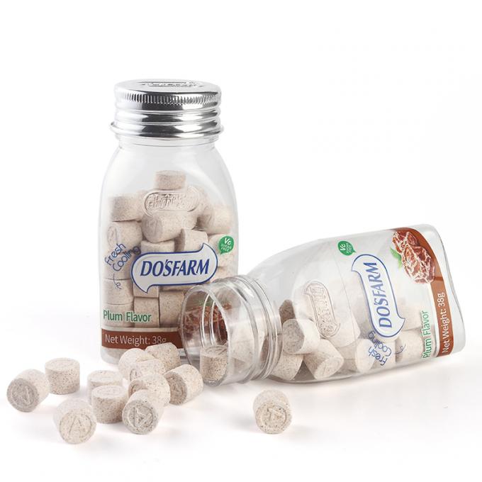 Zero Sugar Low Calorie Plum Taste Compressed Candy