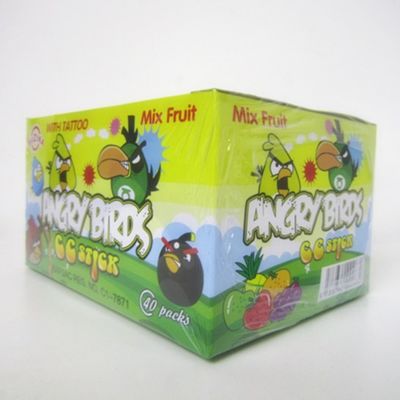 Angry Bird CC stick with lovely tattoo/ Good quality with good price Africa Sour Candy