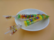 Fruit Flavors Brochette Sugar Free Peppermint Candy / Round Shape Compressed Candy