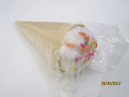 Ice Cream Shape White Marshmallow / Gourmet Marshmallows In Crispy Ice Cream Cone