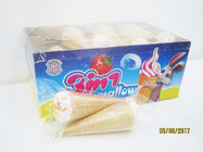 Ice Cream Shape White Marshmallow / Gourmet Marshmallows In Crispy Ice Cream Cone