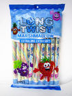 Fruit Flavor Long Twisted Marshmallow Candy Bar Extra Long And Soft