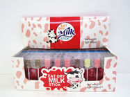Compressed Cow Shape Chewy Milk Candy Lollipop Mix Strawberry & Chocolate Flavor