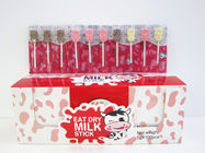 Compressed Cow Shape Chewy Milk Candy Lollipop Mix Strawberry & Chocolate Flavor