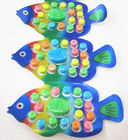 OEM 2.8g Fish Shape Compressed Fruity Hard Candy / Colored Powdered Sugar