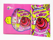 Sweet candy Rose Shaped Lollipops With Fluorescence Stick And Popping Candy