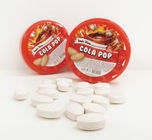 Cola Pop / Cola Flavor Healthy Compressed Candy Packed In Plastic Round Bottle
