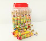 Colorful and Sweet Multi Fruit Flavor Roll Healthy Hard Compress Candy in Jars
