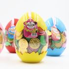 Egg Shape Custom Chocolate Coins 4 Colors In One Carton Private Label