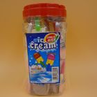 Dextrose Ice Cream Lollipop Candy With Little Toy Bottled Milk Strawberry Flavors