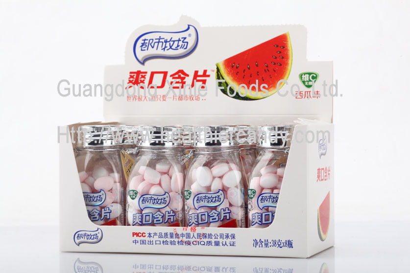 Low Calorie Sugarless Vitamin C Candy Normal Oval Sour Watermelon Sweets