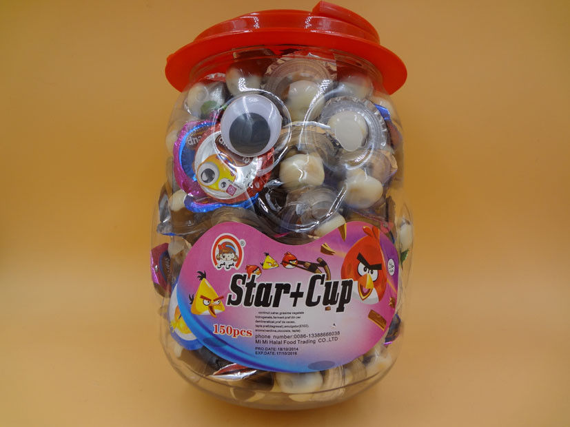 Happy Cute Cup Chocolate Chips Cookies For Children / Kids Penguin Jar