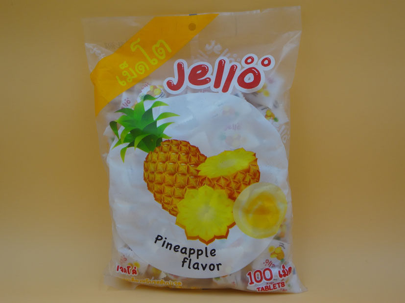 Pineapple Flavor Original Fresh Soft Milk Candy With Fruit Jelly Red Color