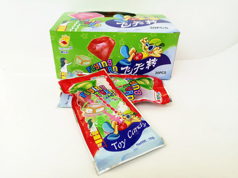 Toy Candy Flying toy/Multi Fruit Flavor Healthy Hard Candy With Lovely Funny Toy