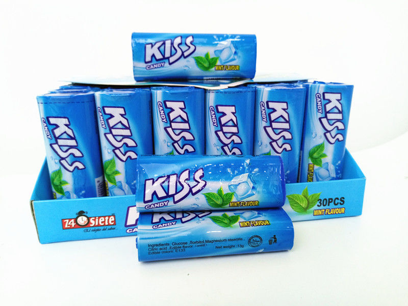 Kiss Colorful Multi Flavours Strong Mint Flavor Compressed Candy