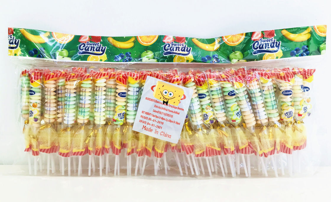 3g Compressed Candy , Multi Fruit Flavor Small Brochette Candy / Good price & nice taste