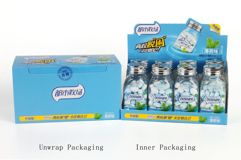 OEM Candy Low Cal Fresh breath Vitamin C Sugar Free mint candy in