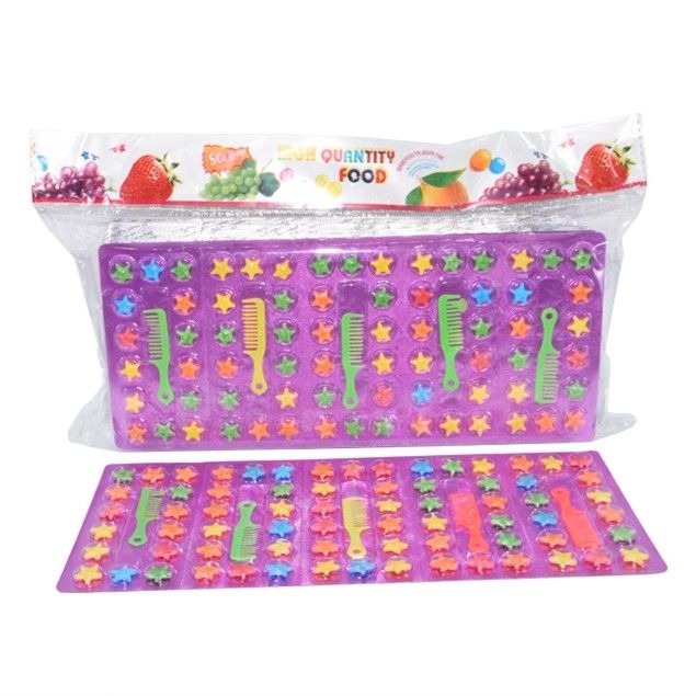 2.7g Fruity Star Shape Pressed Candy With Lovely Comb Toy For Girls