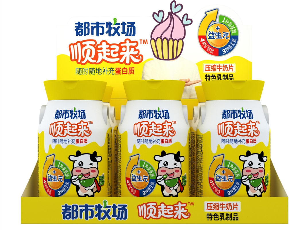 Dietary Fiber Vitamins Sweets Cow Milk Candy With Bottle Pack