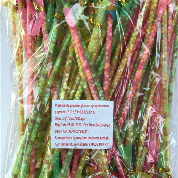 Low Calorie Novelty Candy Toys Colorful Stick Sweets