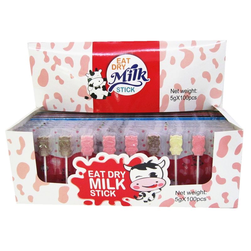 5g Milk Strawberry Flavor Compressed Lollipop With Blister Pack