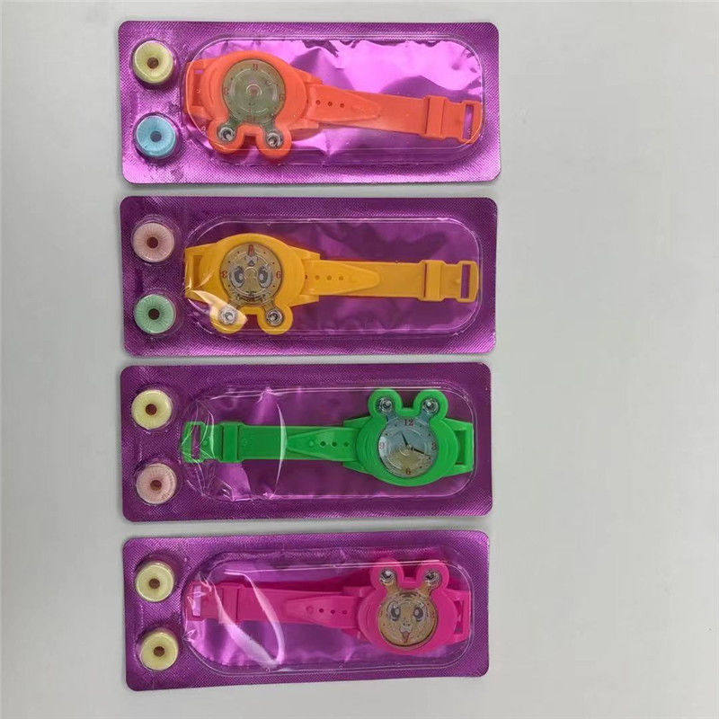 HACCP Novelty Toys Candy With Colorful Watches In Each Pack