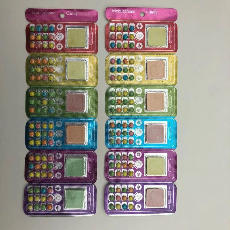 FDA Compressed Hard Novelty Candy Toy Of Phone Shape