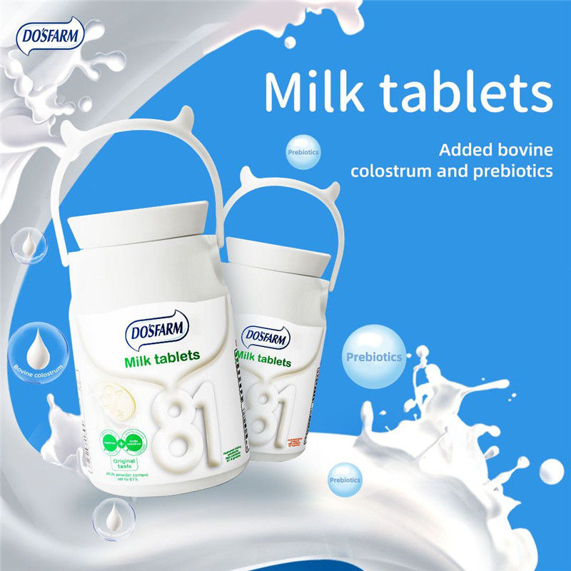 Prebiotics Blueberry Kids Chewable Milk Tablets With Rich Protein 81% Milk Powder For Each Tablet