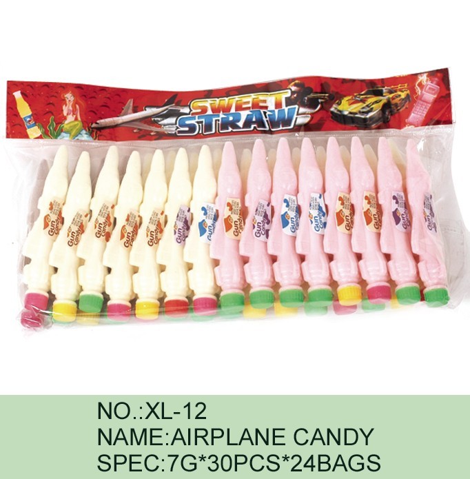 Airplane shape candy powder attractive design low sugar low cal sour