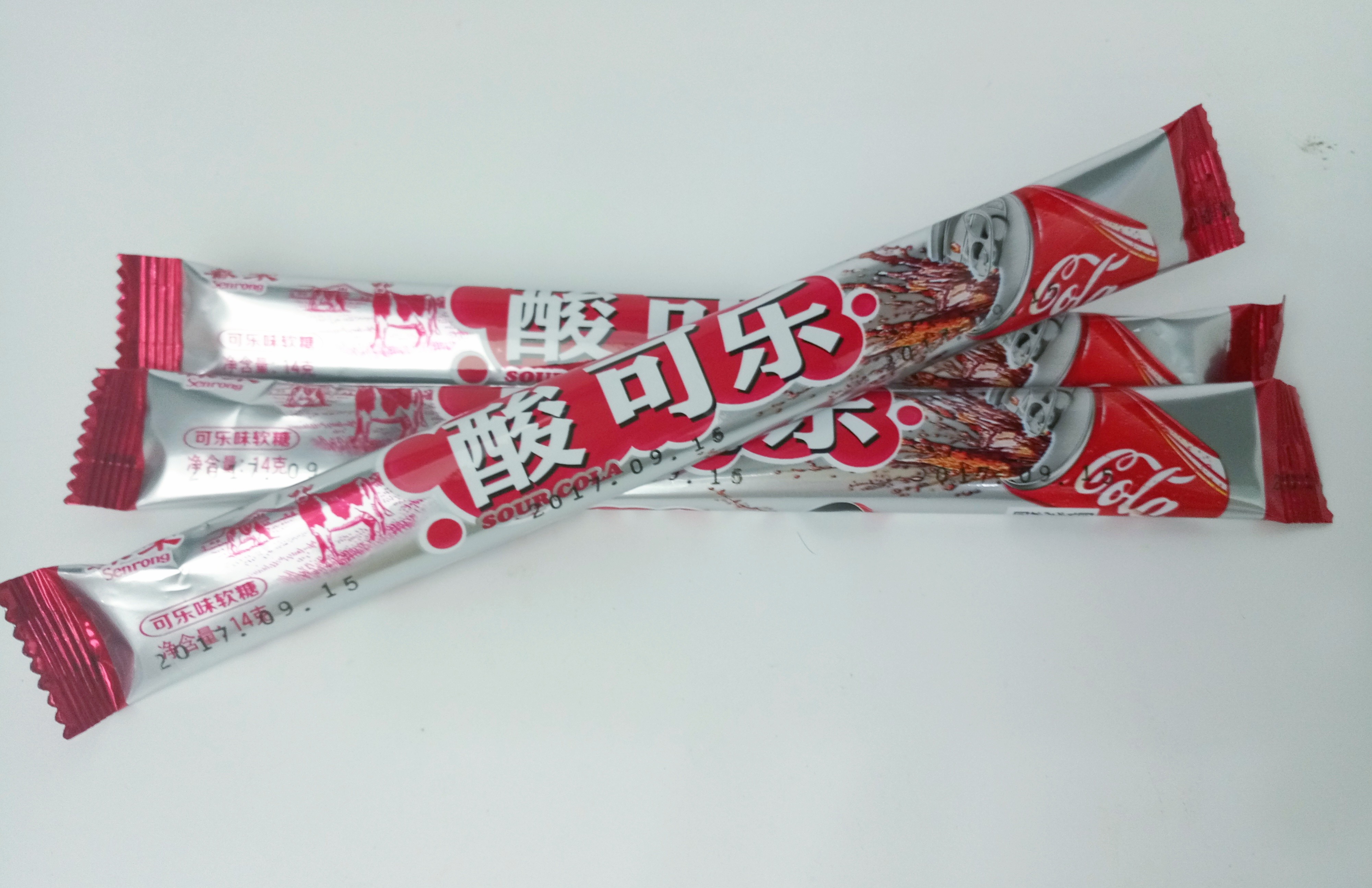 Sour Cola Flavor Long Stick Shape Chewy Milk Candy Good Taste