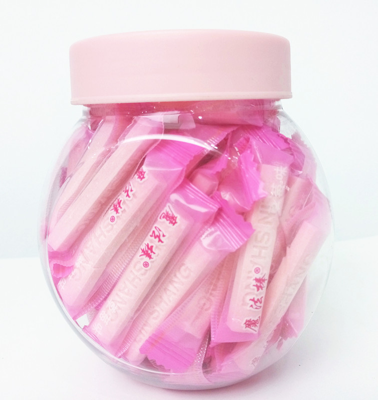 Pink Magic Stick Healthy Hard Candy , 4g Strawberry Hard Candy