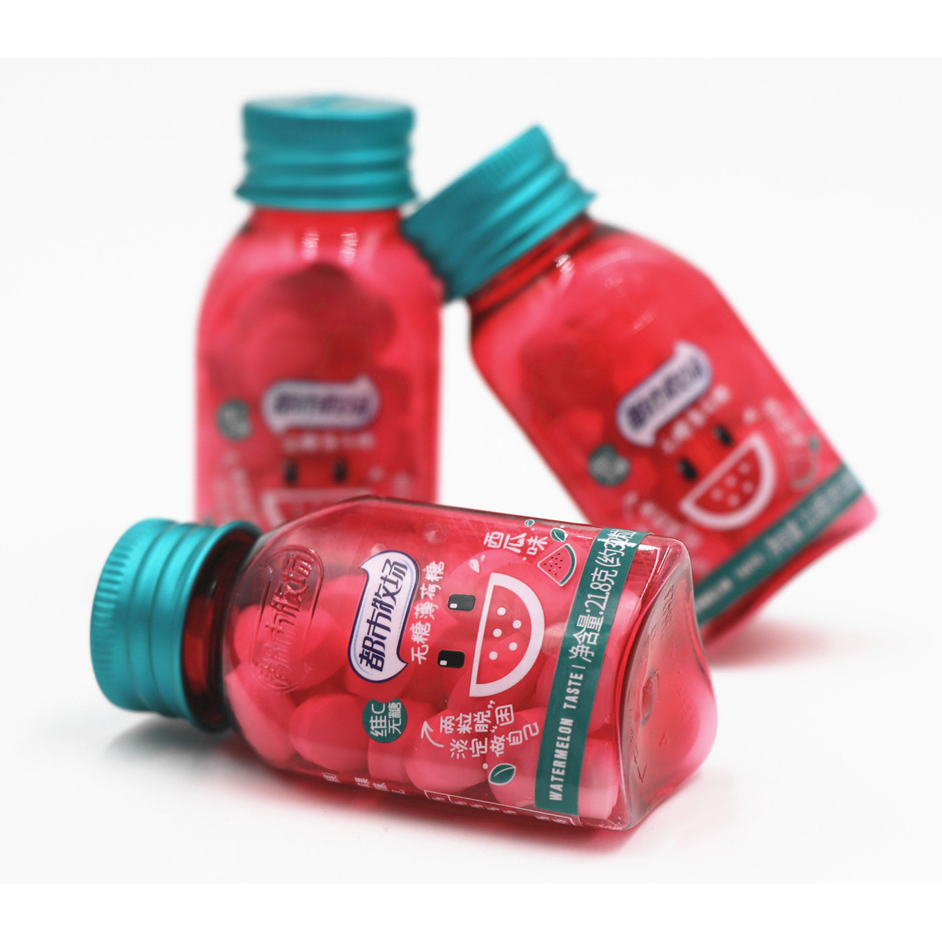 Full vitamin C fruit flavors OEM sugar free tablet candy with triangle