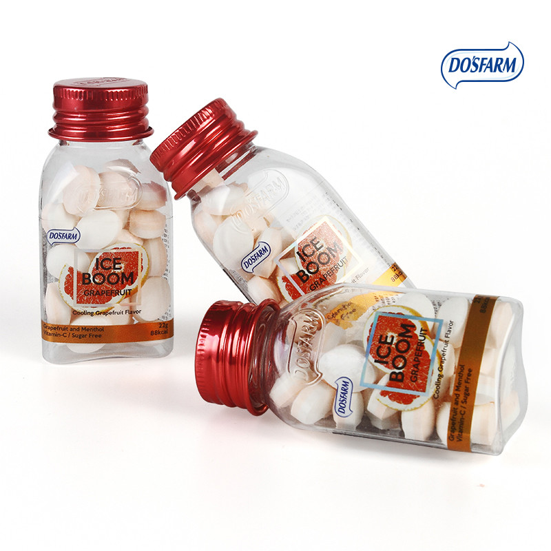 Sugar Free Vitamin C Candy Low Calories Healthy Colored Bottle