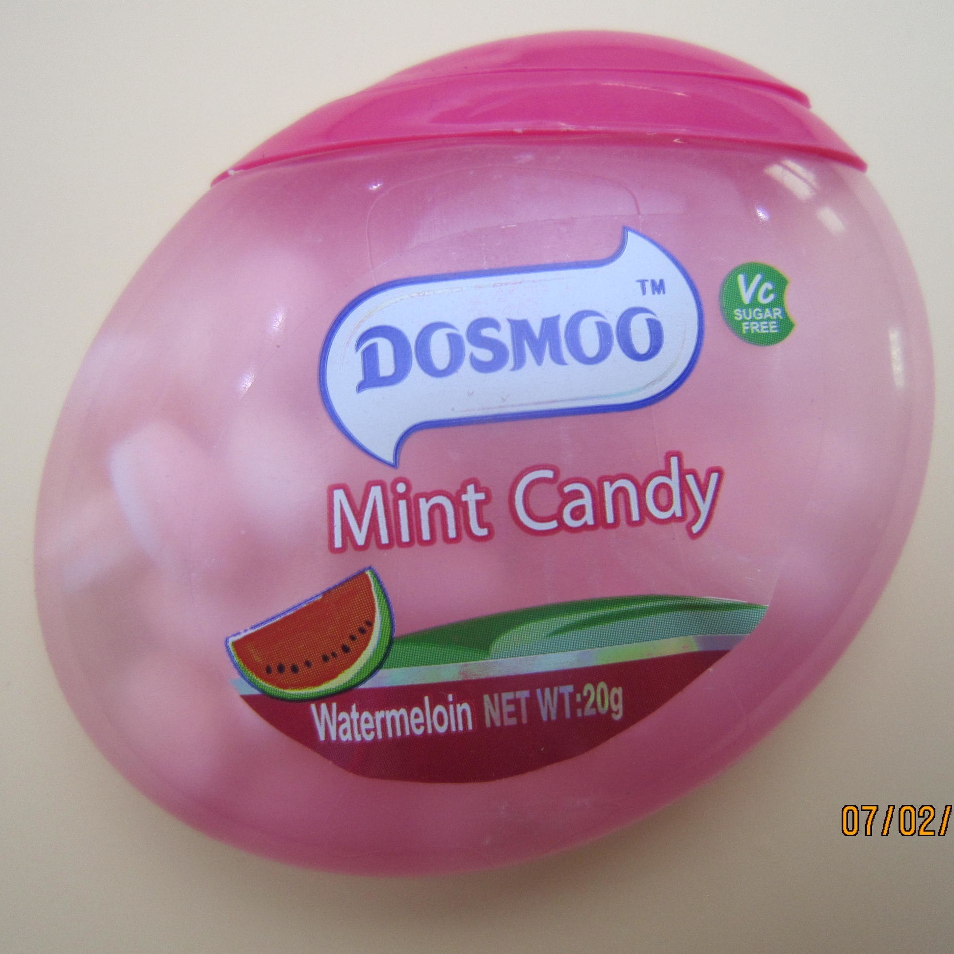 Fresh breath Egg shape Sugar Free Mint Candy / 20g Watermelon Flavor