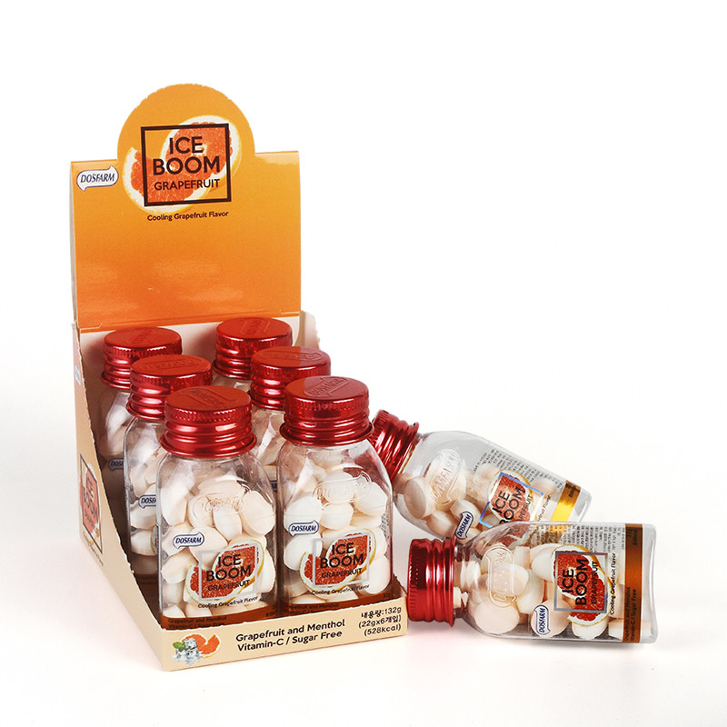 Diabetic Sugar Free Compressed Candy Bottle Packed Grapefruit Flavor